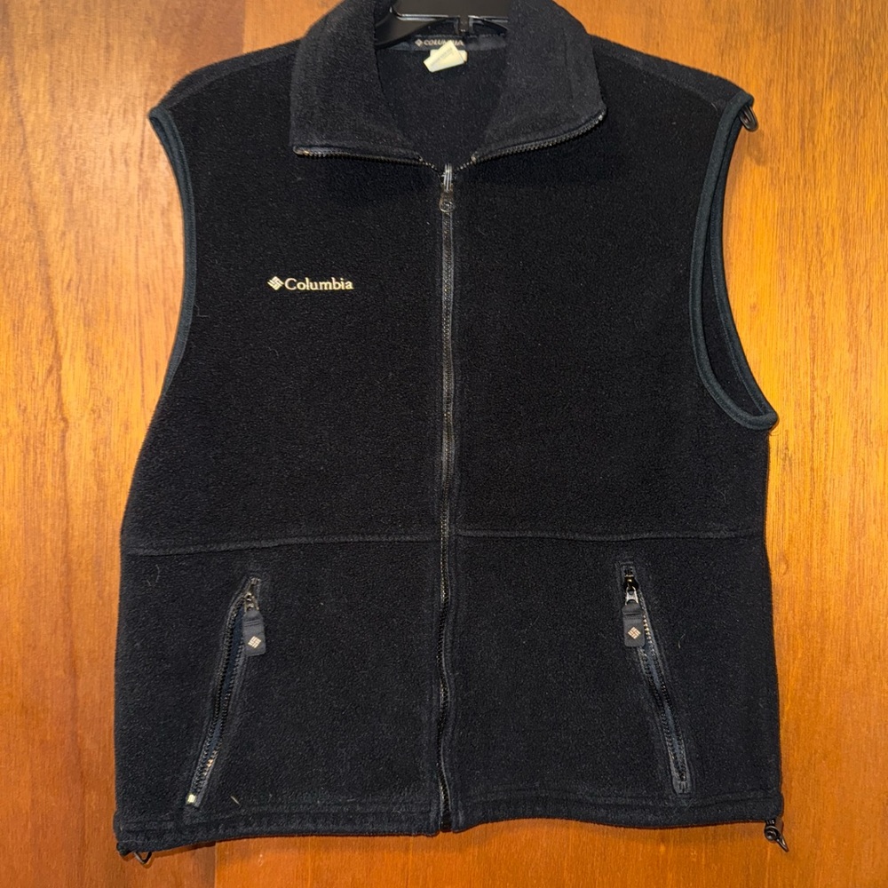 Columbia Charcoal Gray Fleece Vest